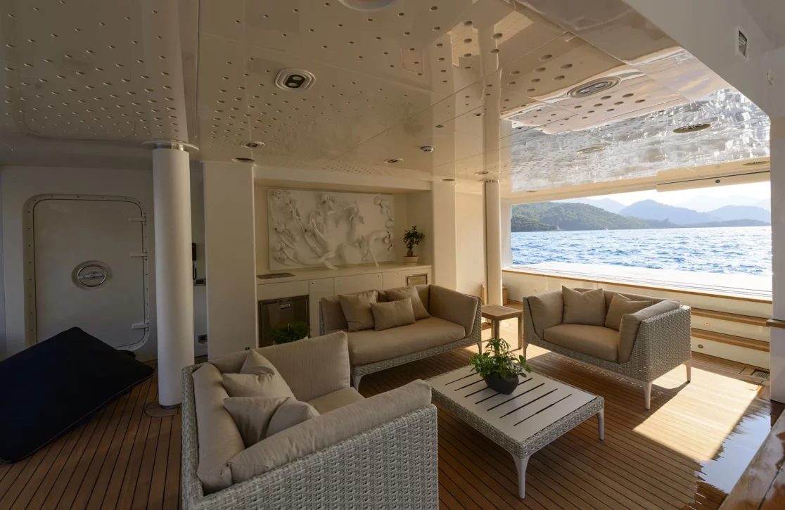 An image of Aquarius yacht