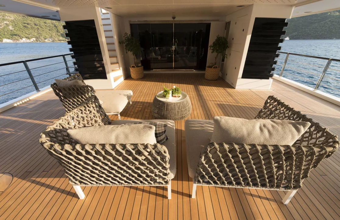 An image of Aquarius yacht