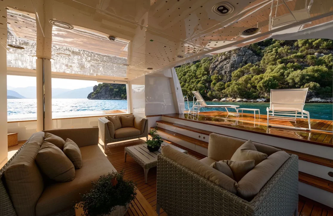 An image of Aquarius yacht