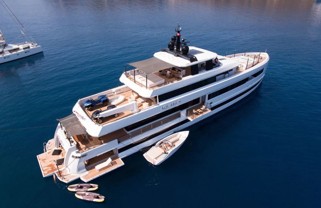 An image of Aquarius yacht