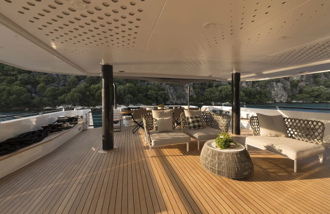 An image of Aquarius yacht