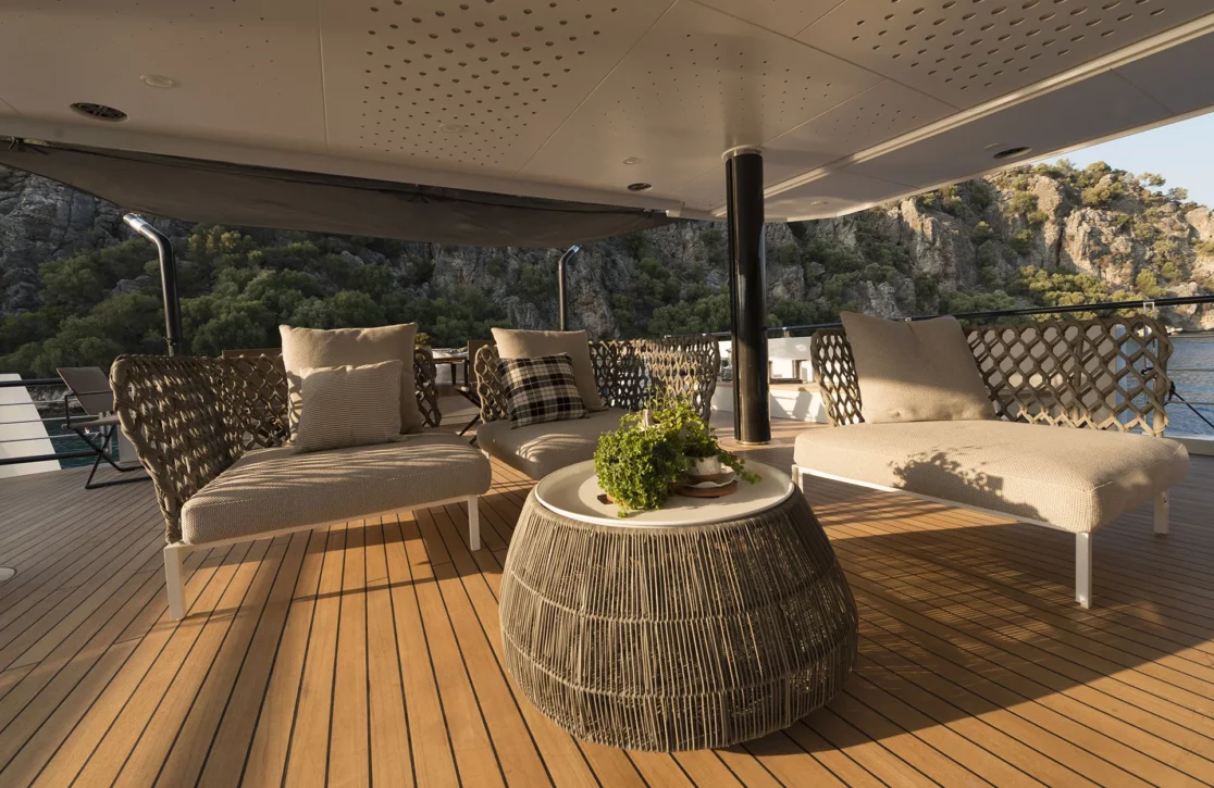 An image of Aquarius yacht