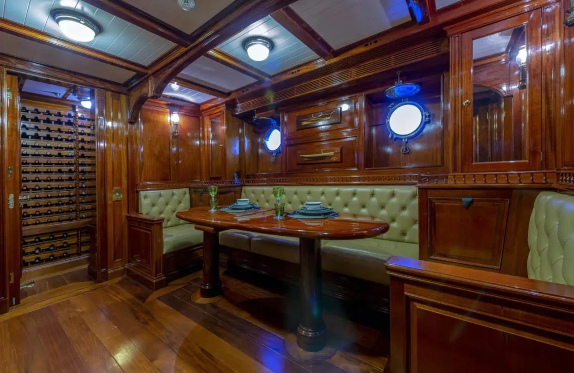 An image of Steel yacht