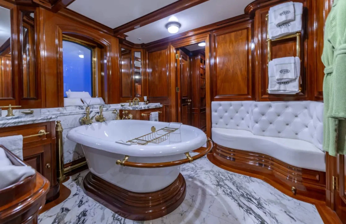 An image of Steel yacht
