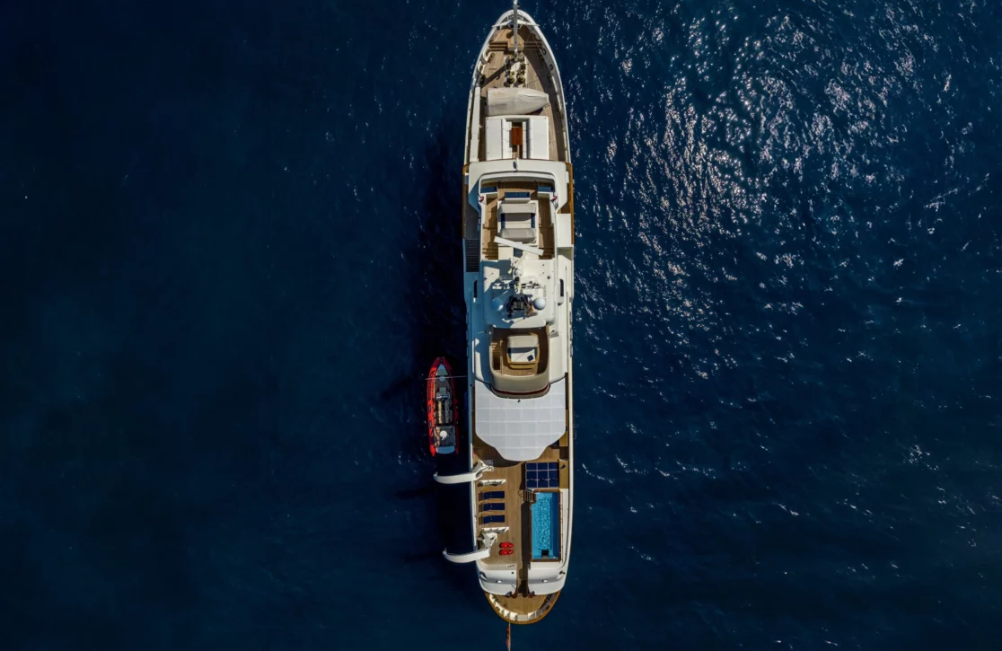 An image of Steel yacht