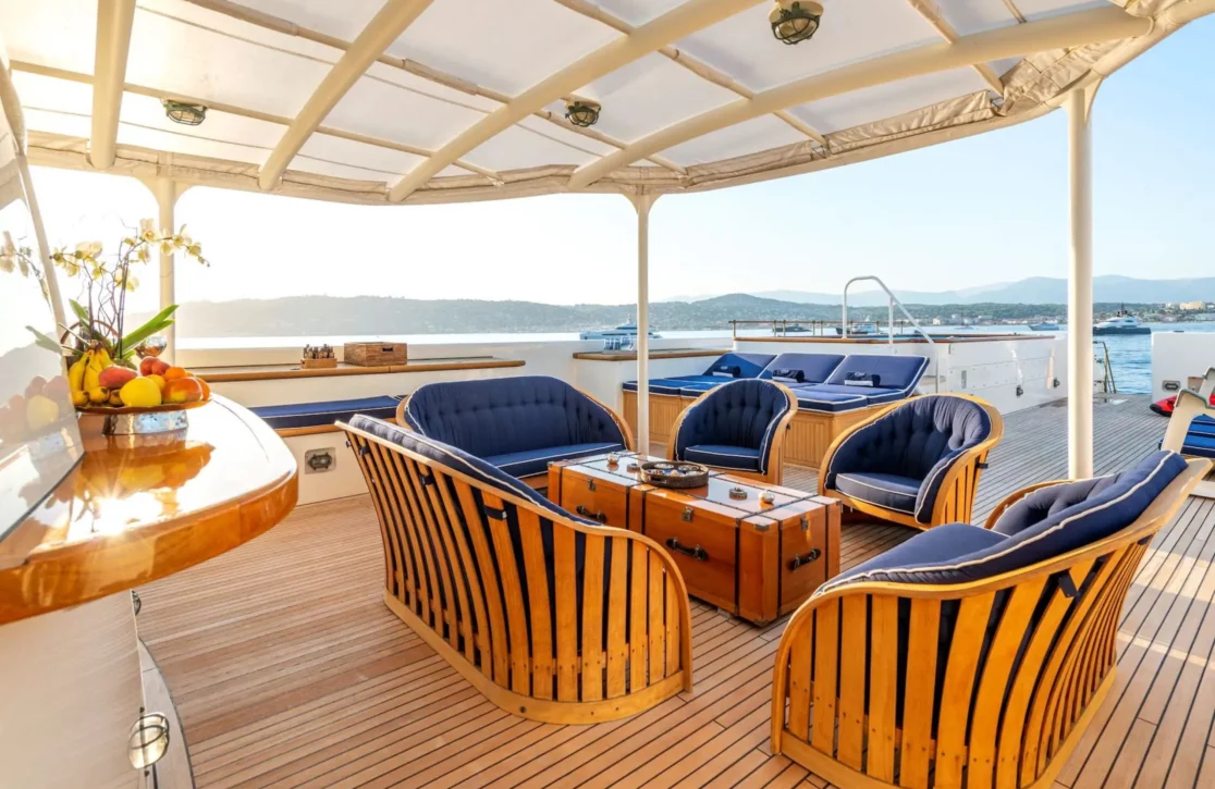 An image of Steel yacht