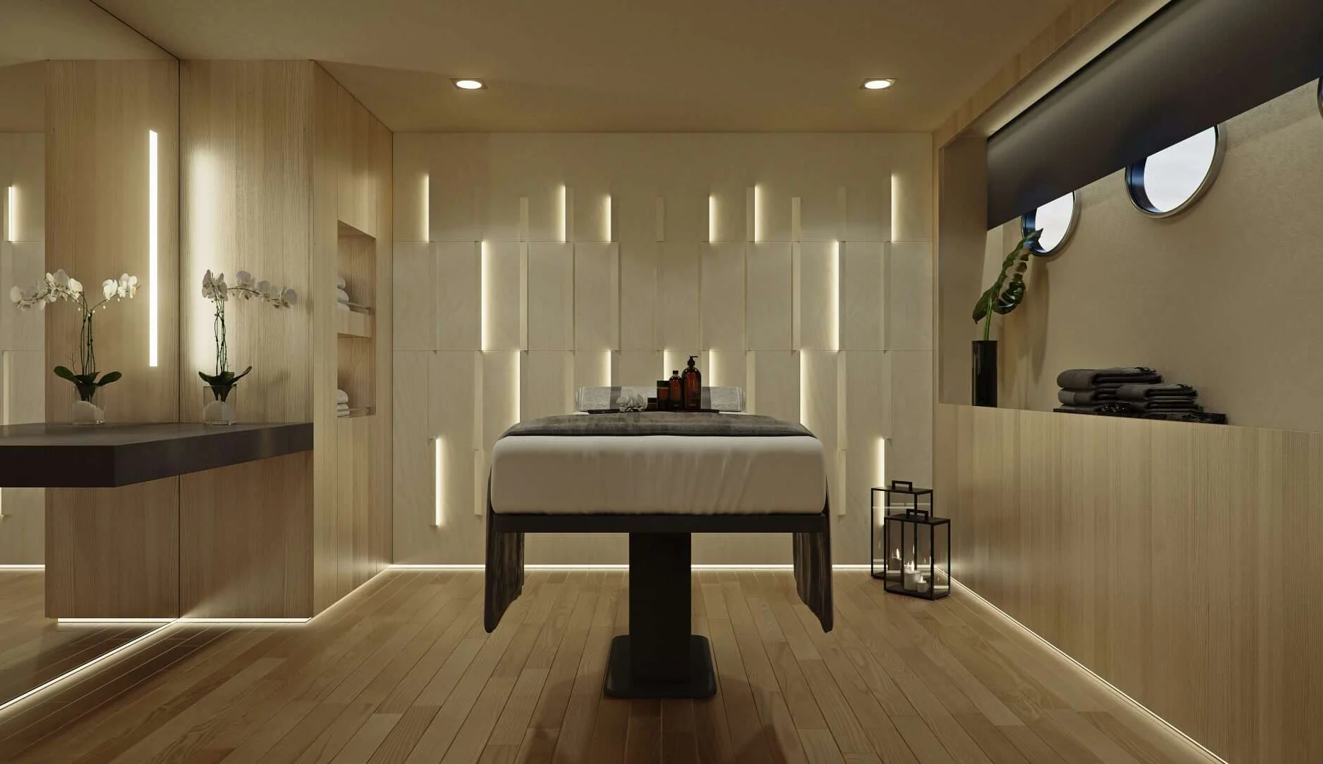 A preview of interior Spa massage room