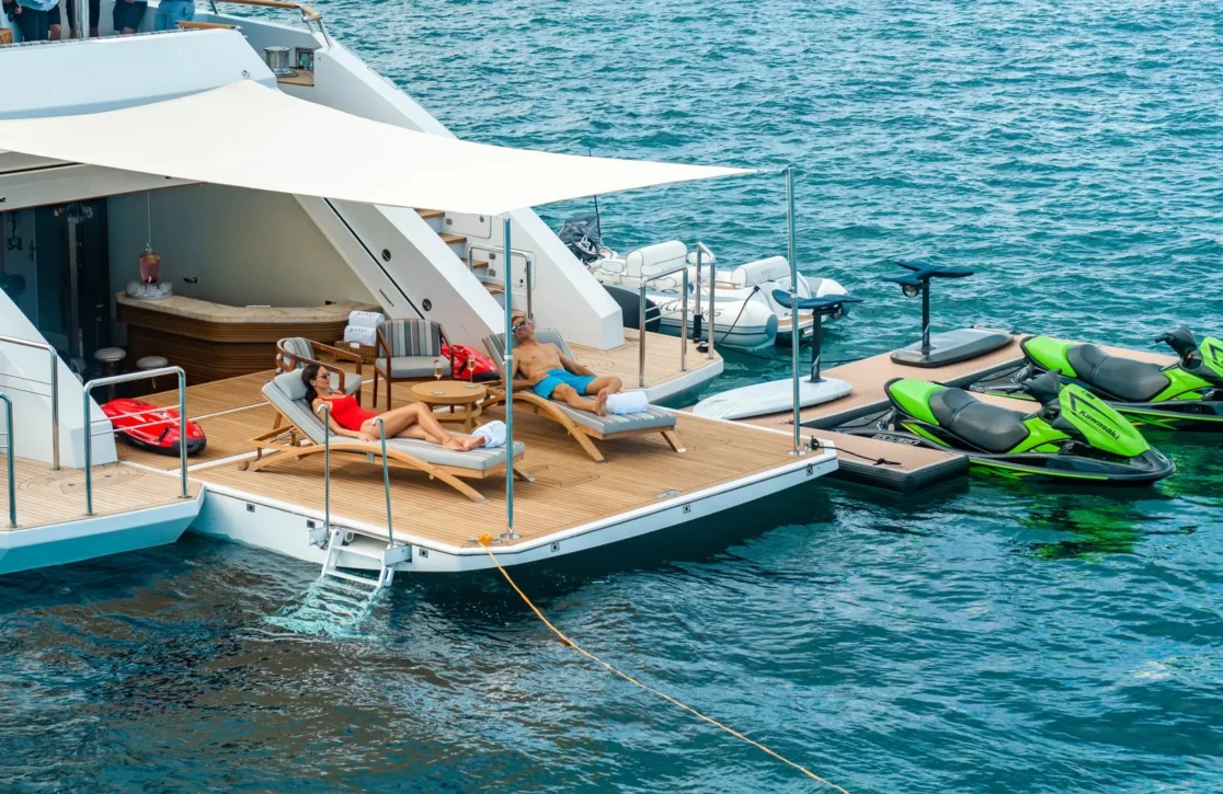 An image of Babas yacht