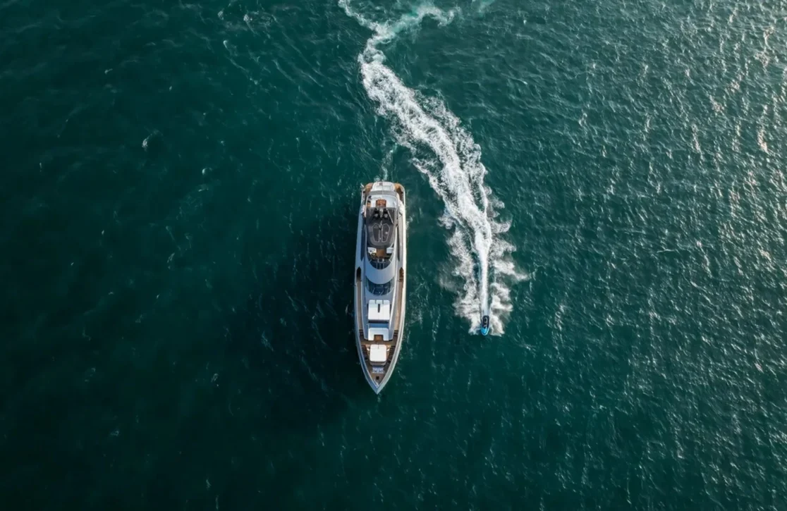 An image of Santorini yacht