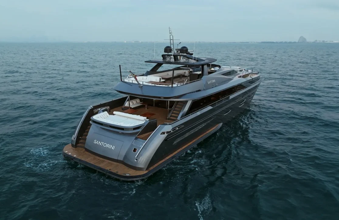 An image of Santorini yacht