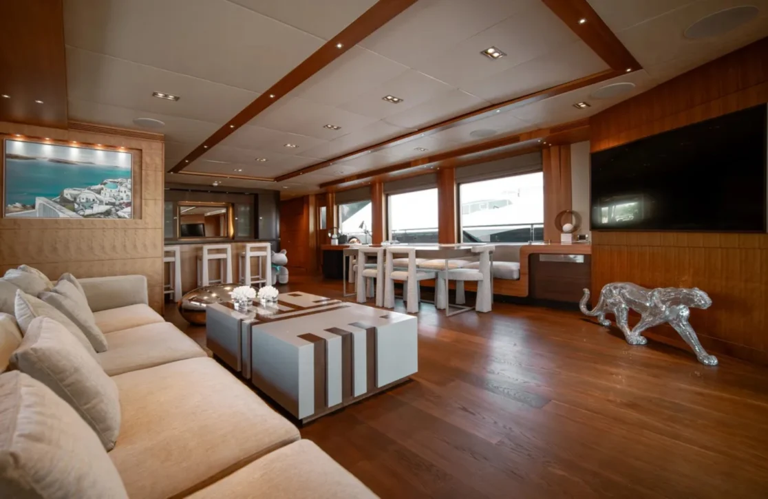 An image of Santorini yacht