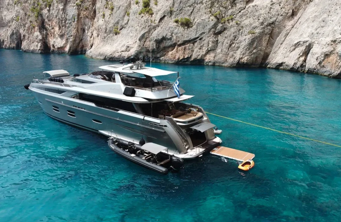 An image of Santorini yacht