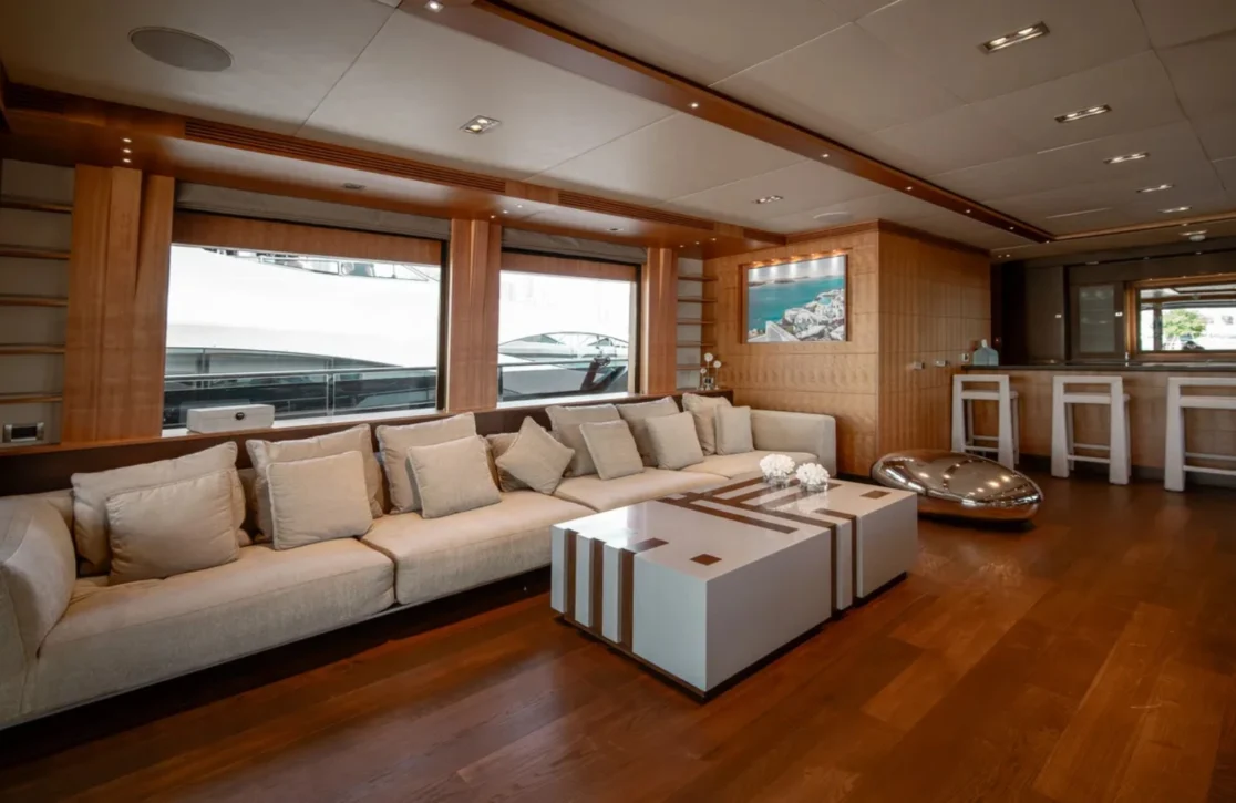 An image of Santorini yacht