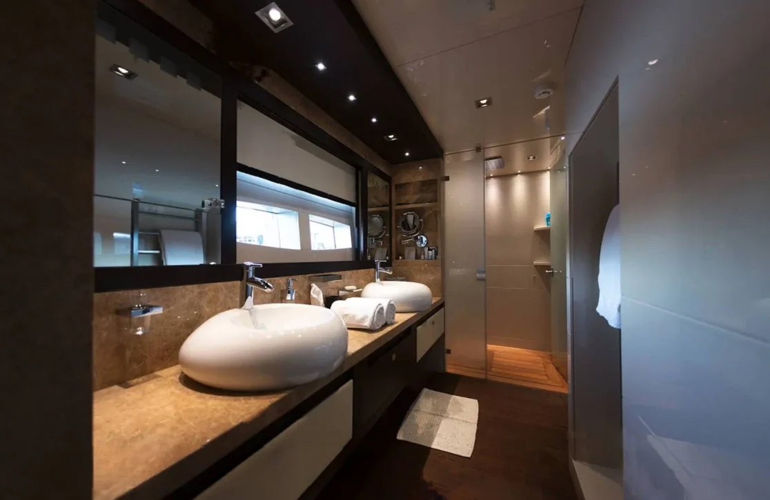 An image of Santorini yacht
