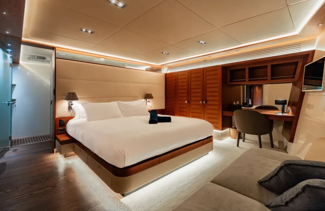 An image of Santorini yacht