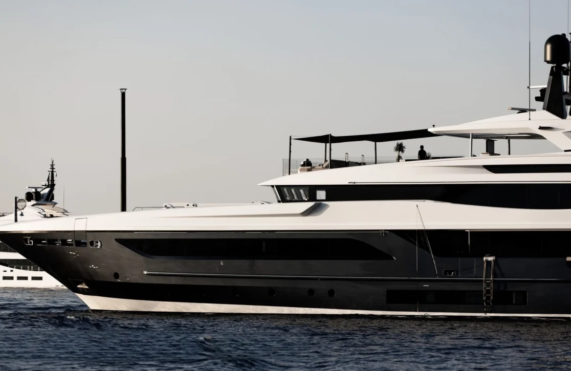 An image of Severin’s yacht