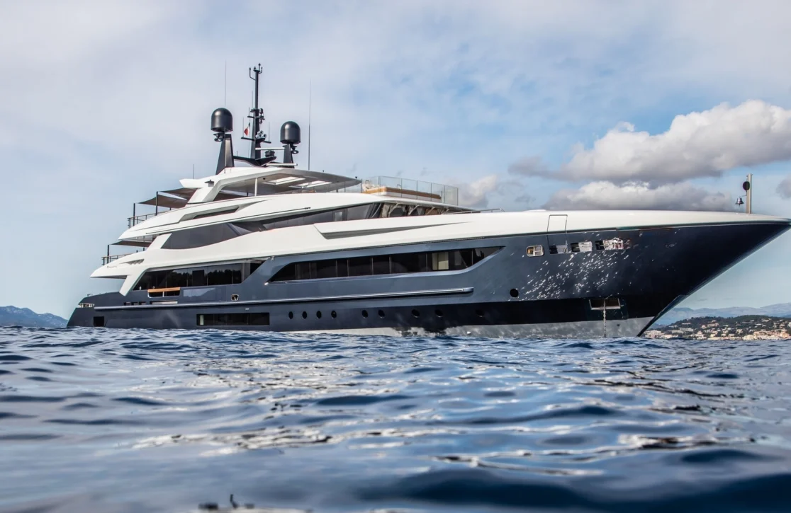 An image of Severin’s yacht