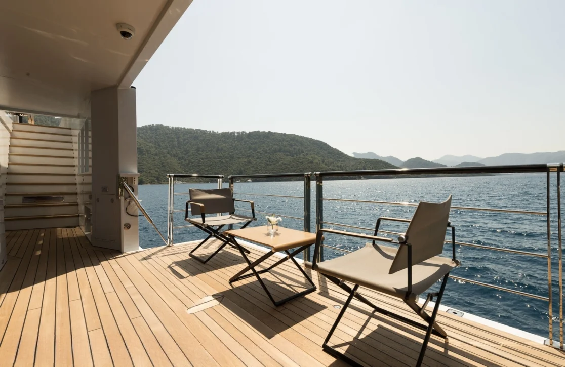 An image of Aquarius yacht