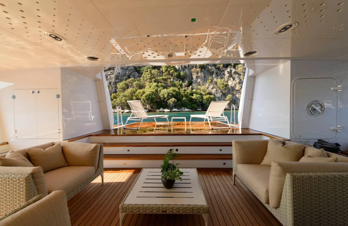 An image of Aquarius yacht