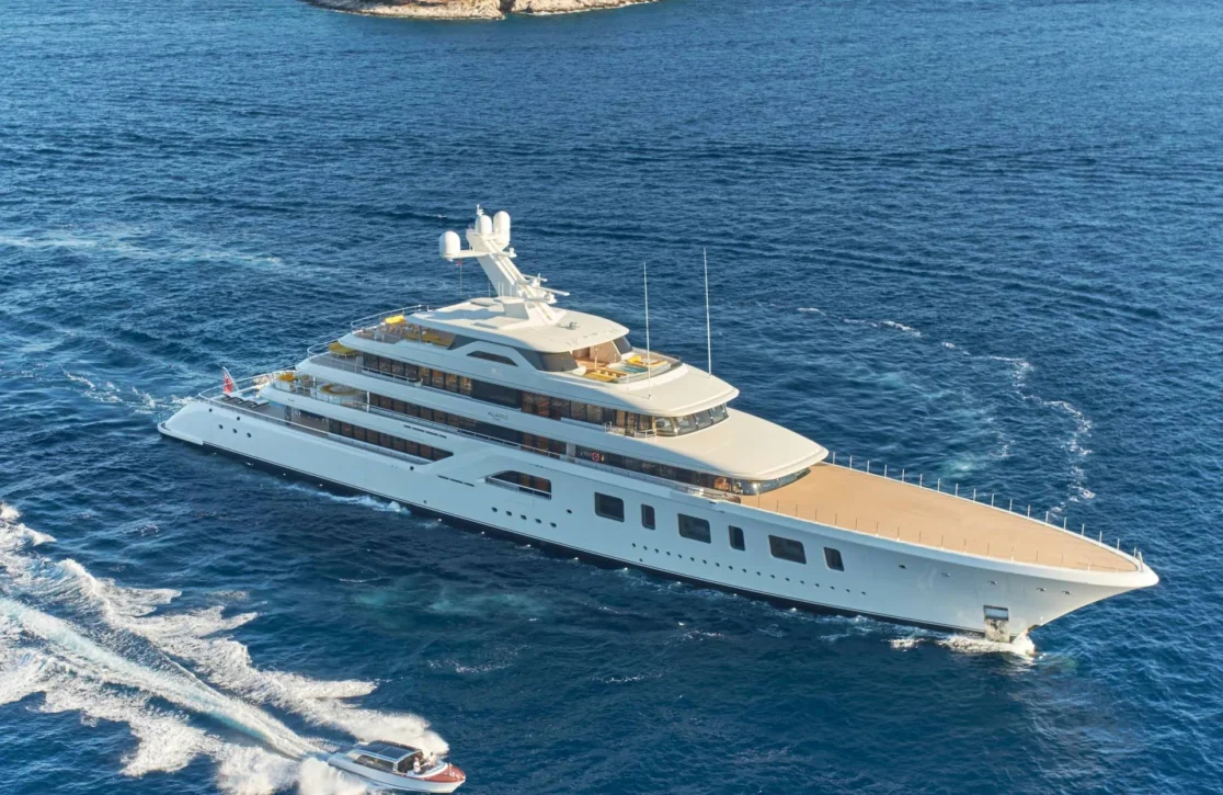 An image of Aquarius yacht