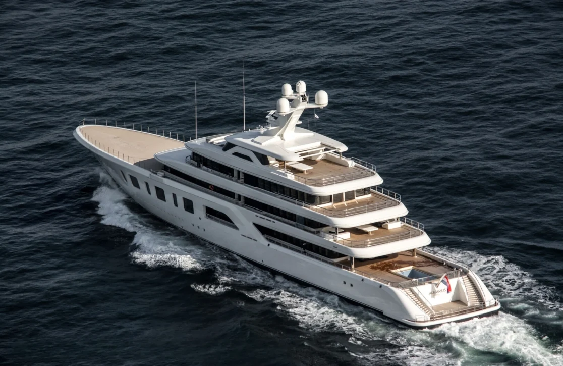 An image of Aquarius yacht