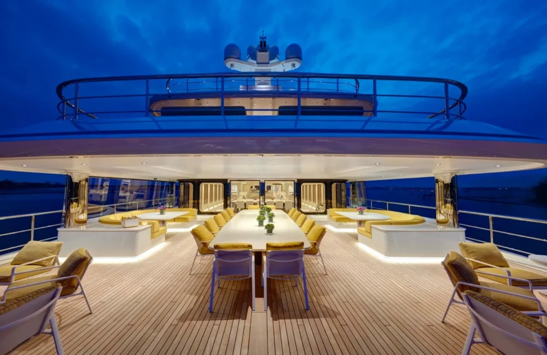 An image of Aquarius yacht