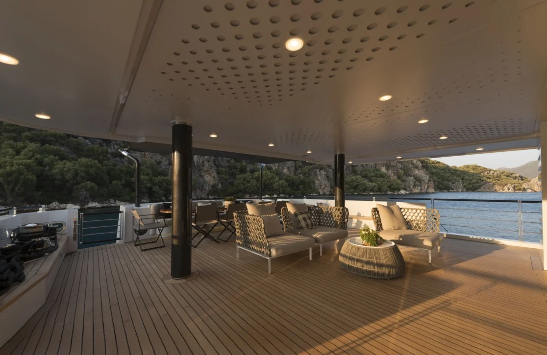 An image of Aquarius yacht
