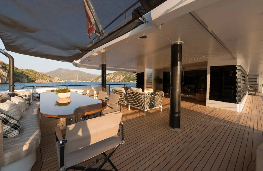 An image of Aquarius yacht