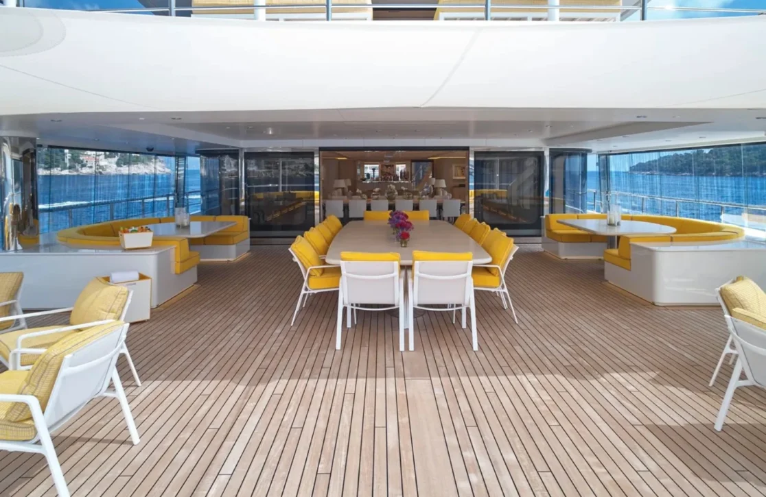 An image of Aquarius yacht