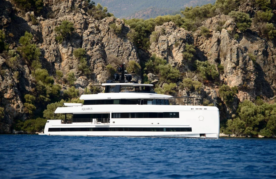 An image of Aquarius yacht