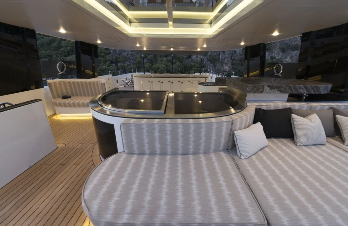 An image of Aquarius yacht
