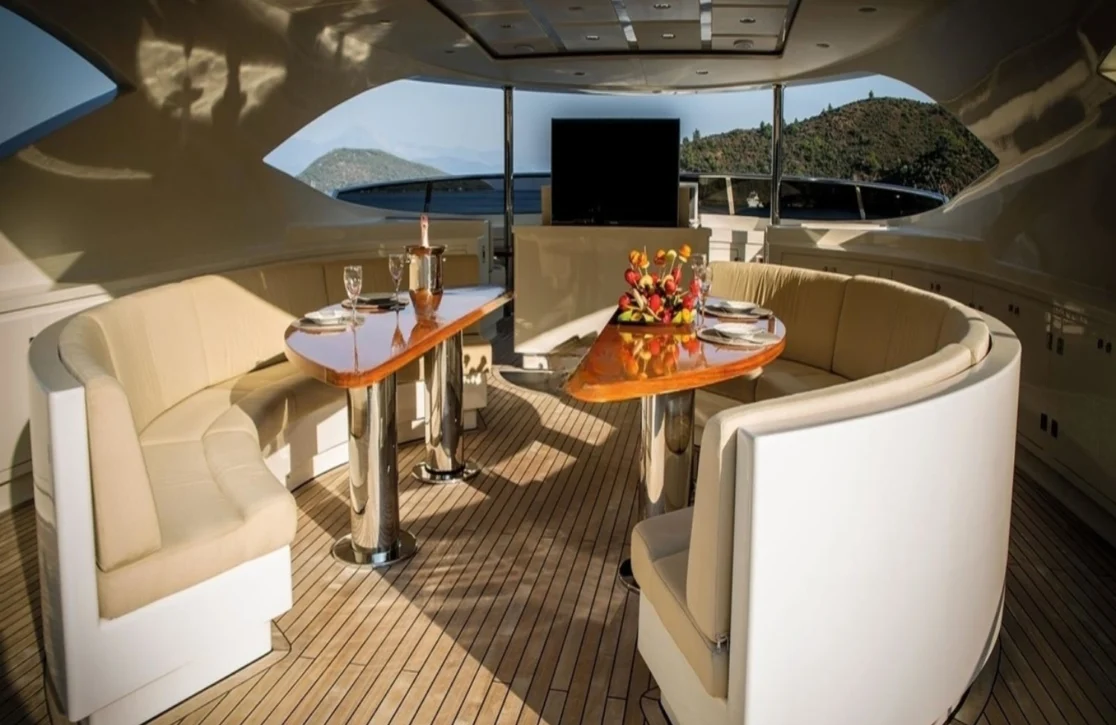 An image of Steel yacht