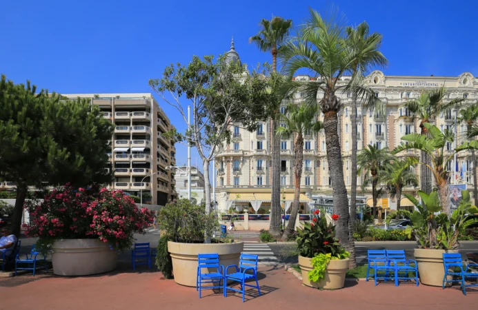 An image of Cannes' La Croisette