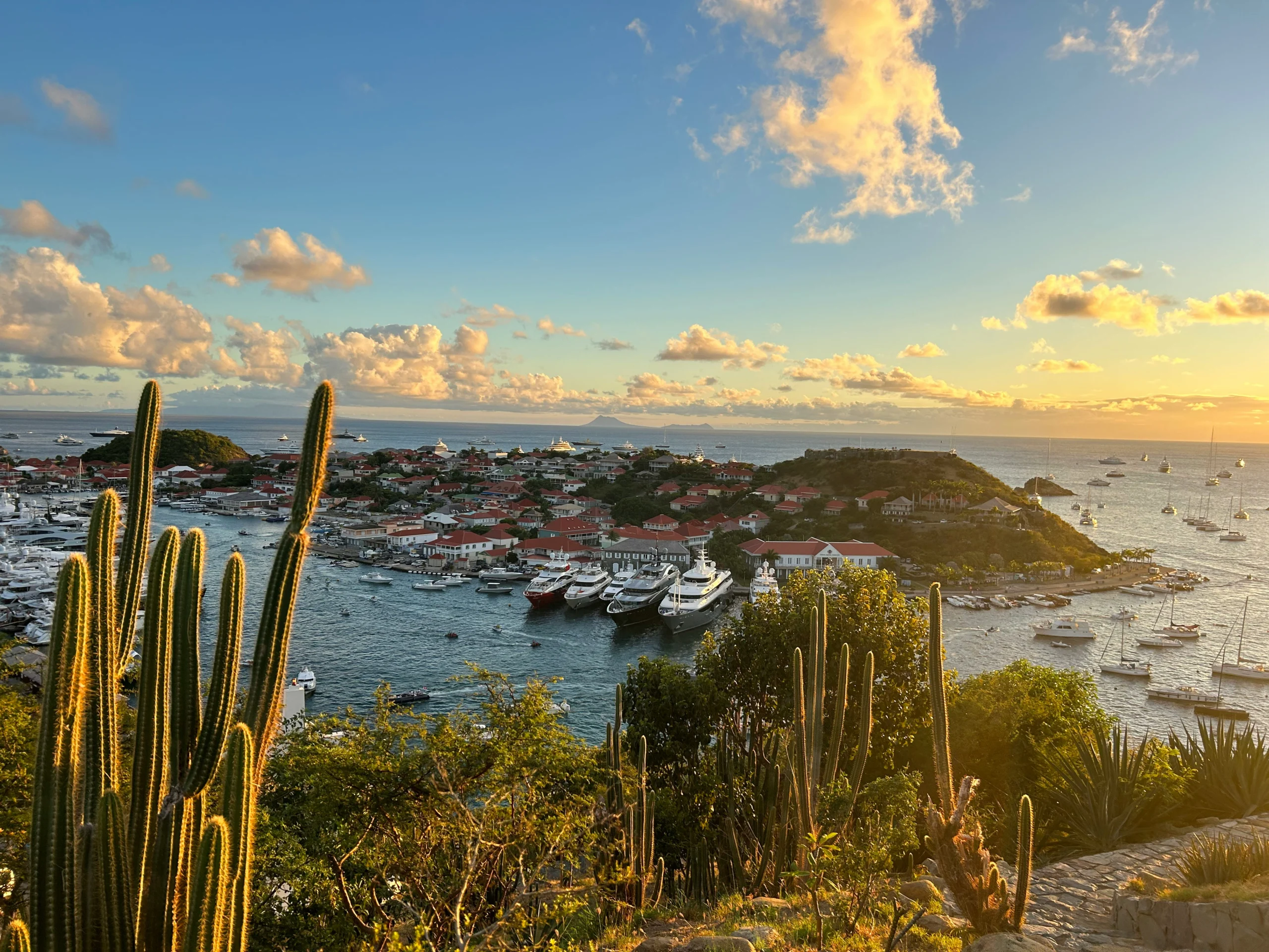 aerial view of st barts