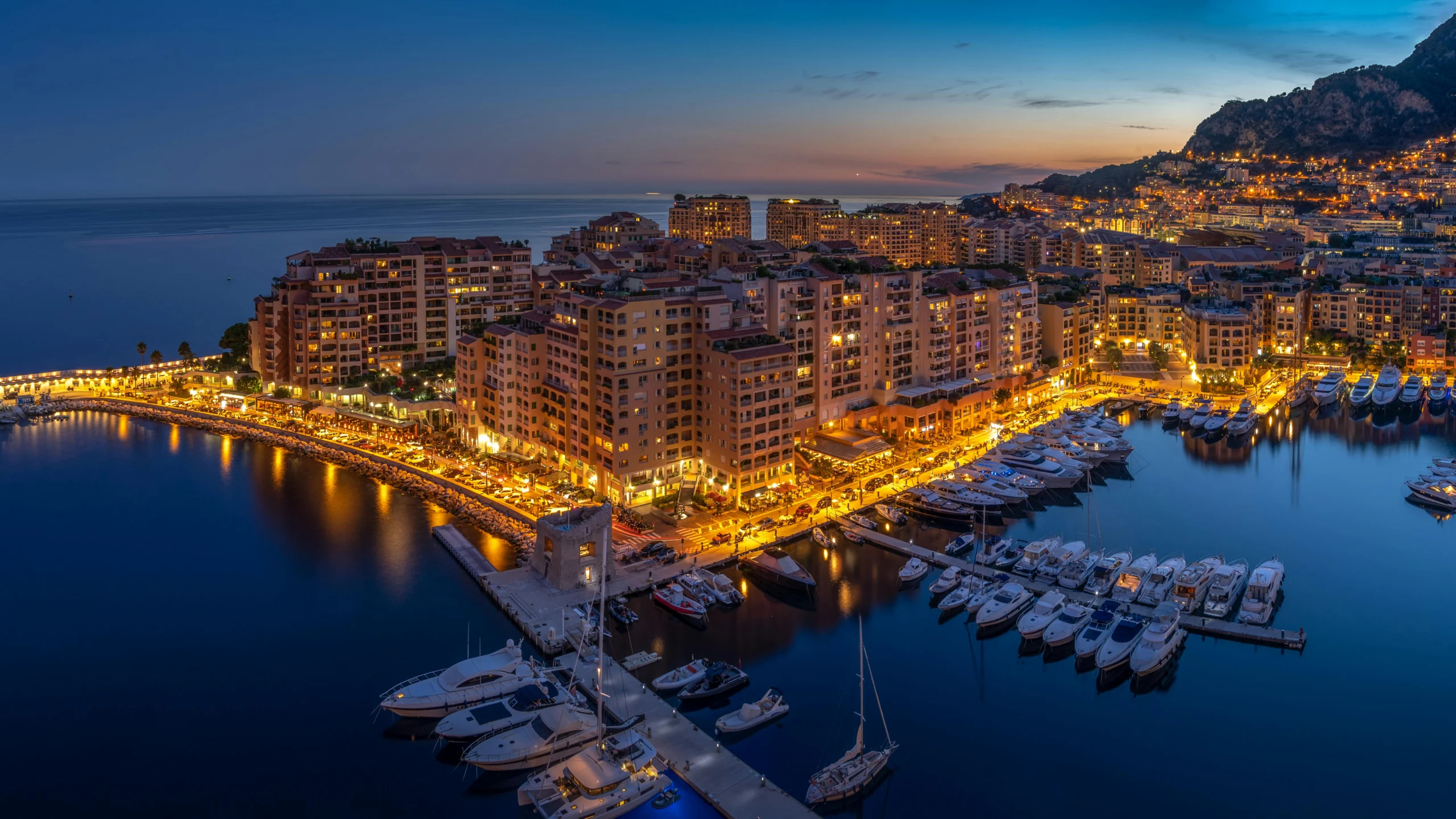 Aerial View of Buildings Beside Ocean in monaco