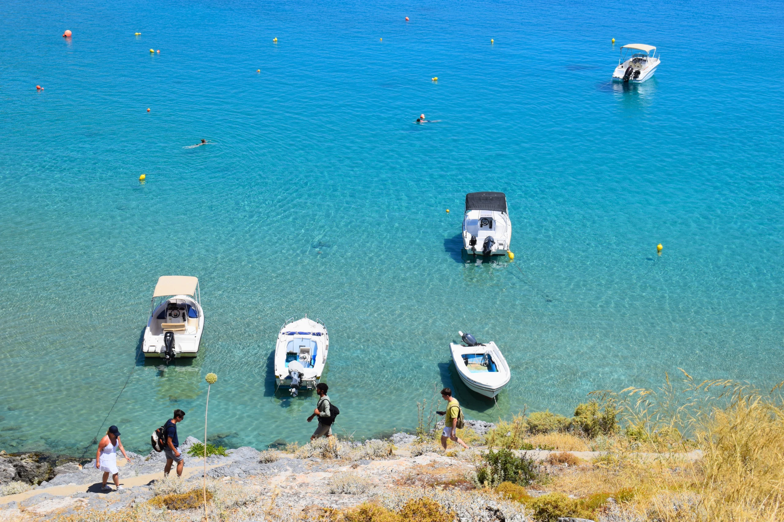 Lindos Beach, Rhodes, Greece.