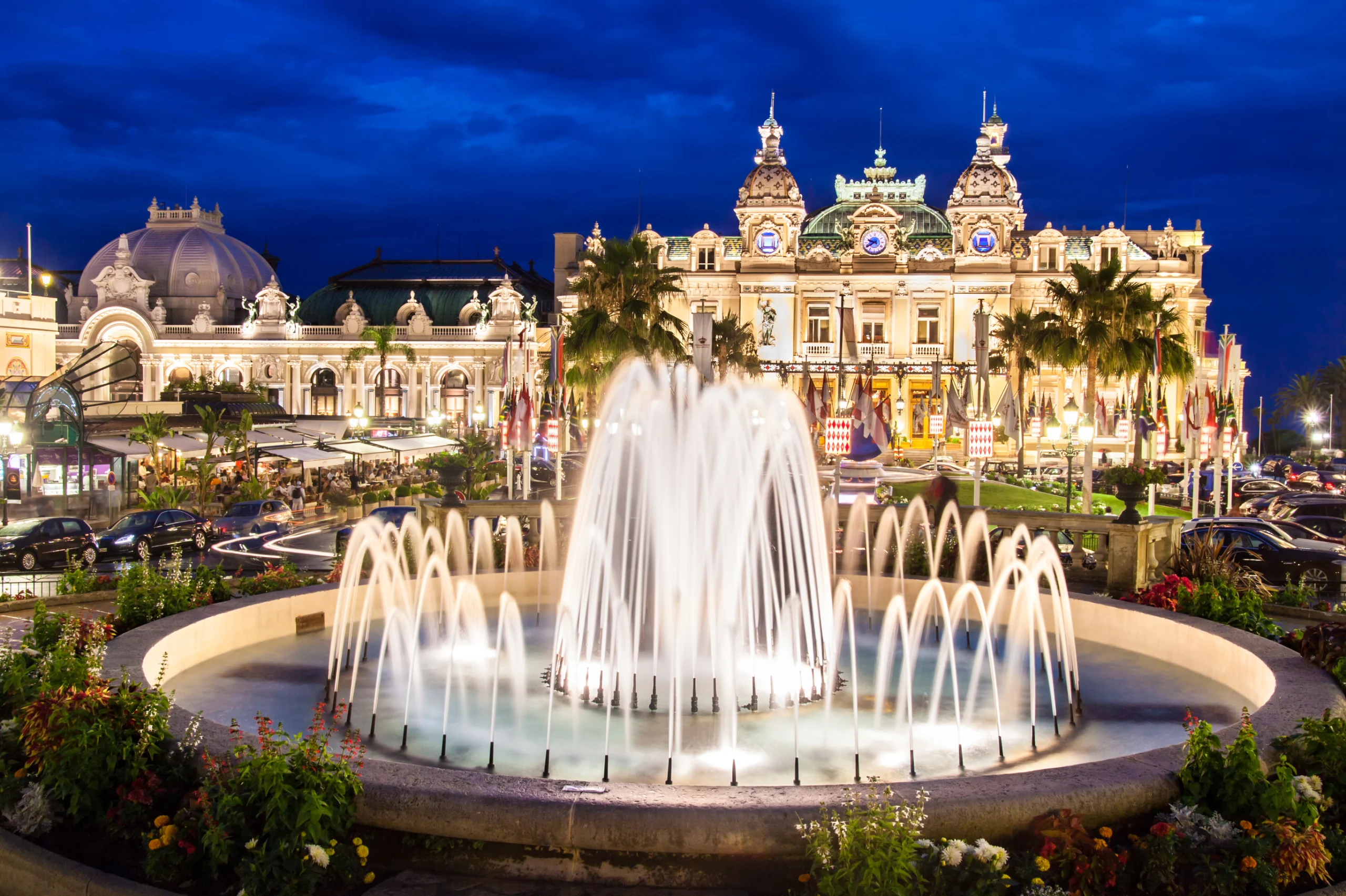 The Monte Carlo Casino is a gambling and entertainment complex located in Monte Carlo, Monaco, Cote de Azul, France, Europe.