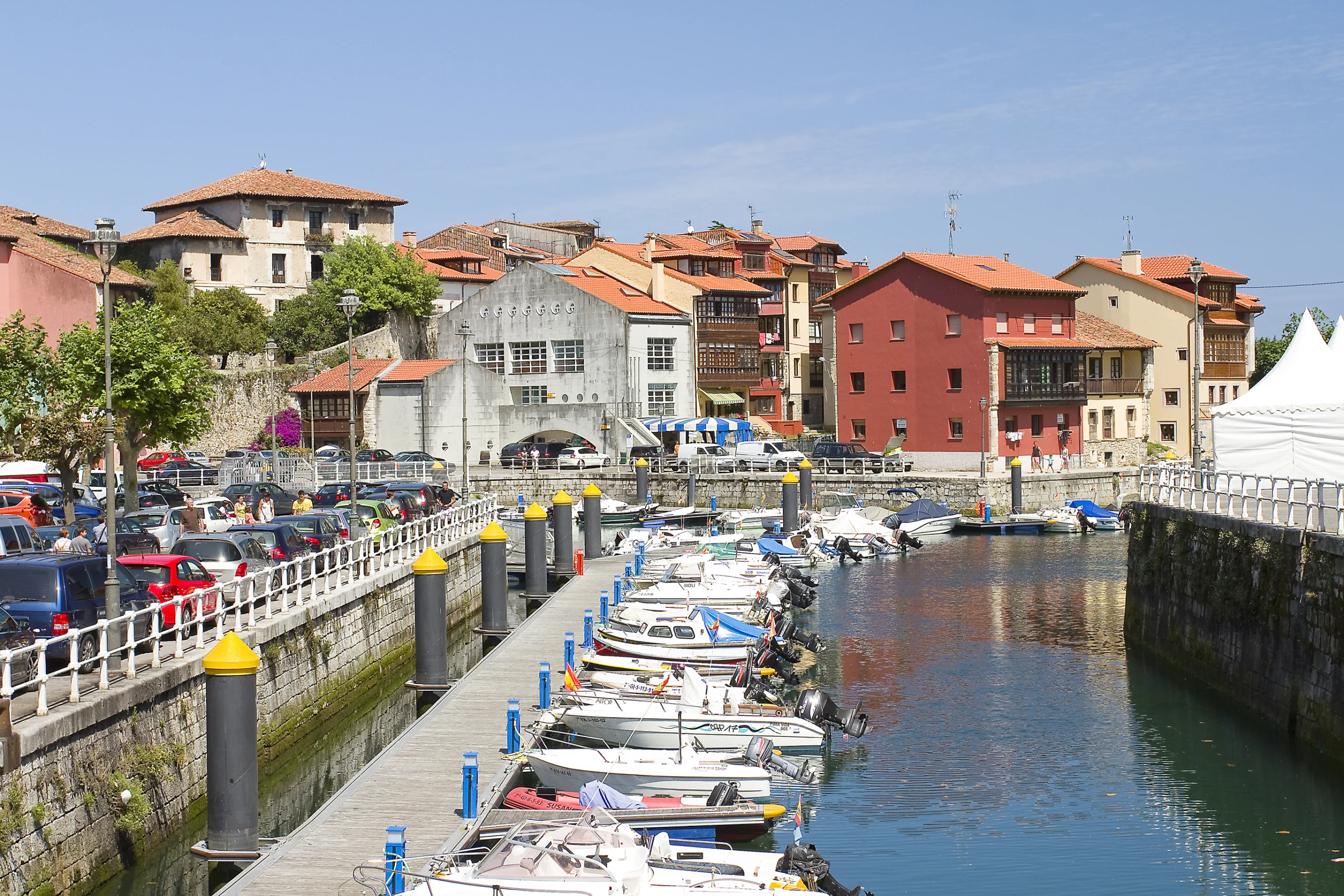 Harbor of Llanes, Asturias, Spain.