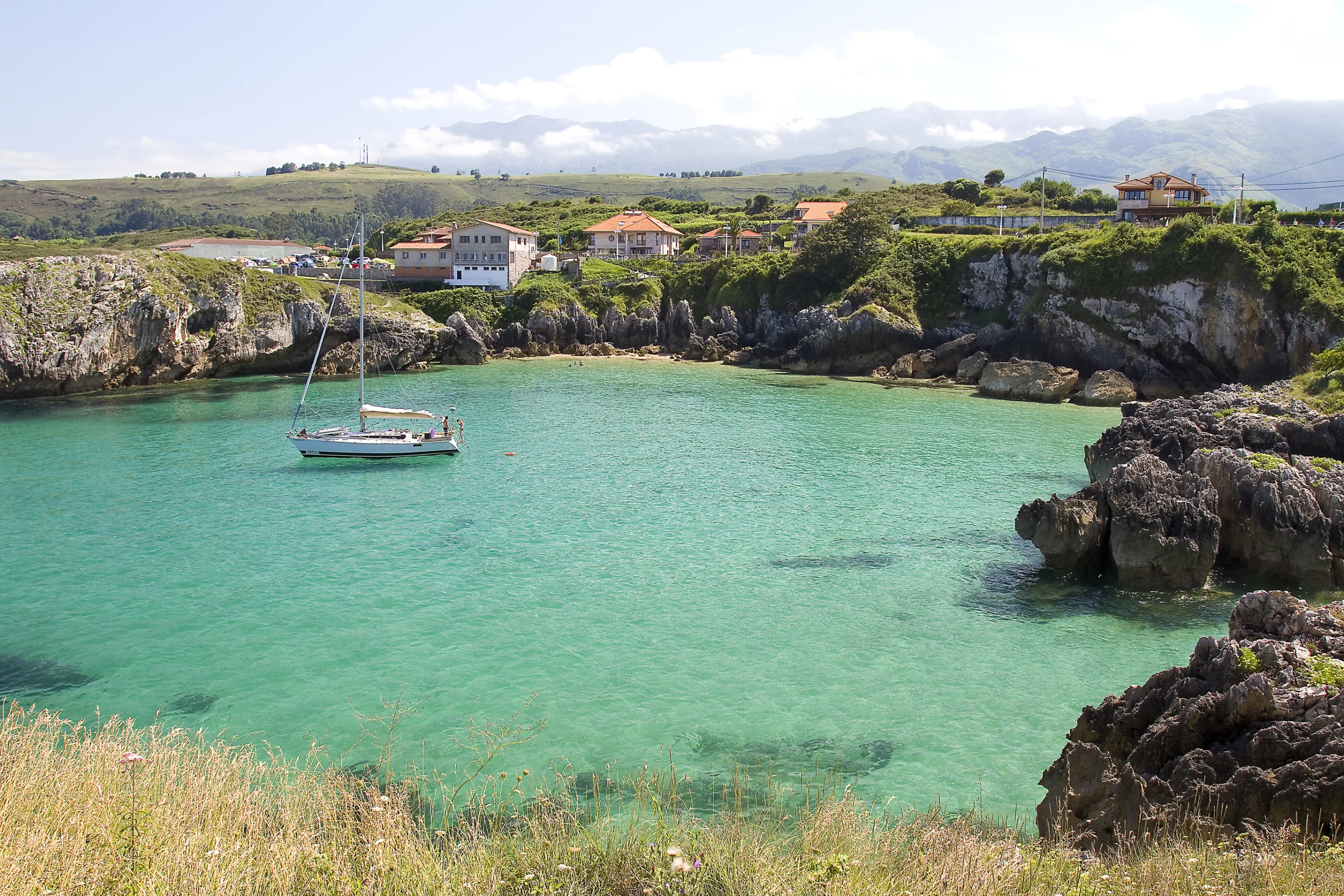 Beach in Llanes, Asturias, Spain.