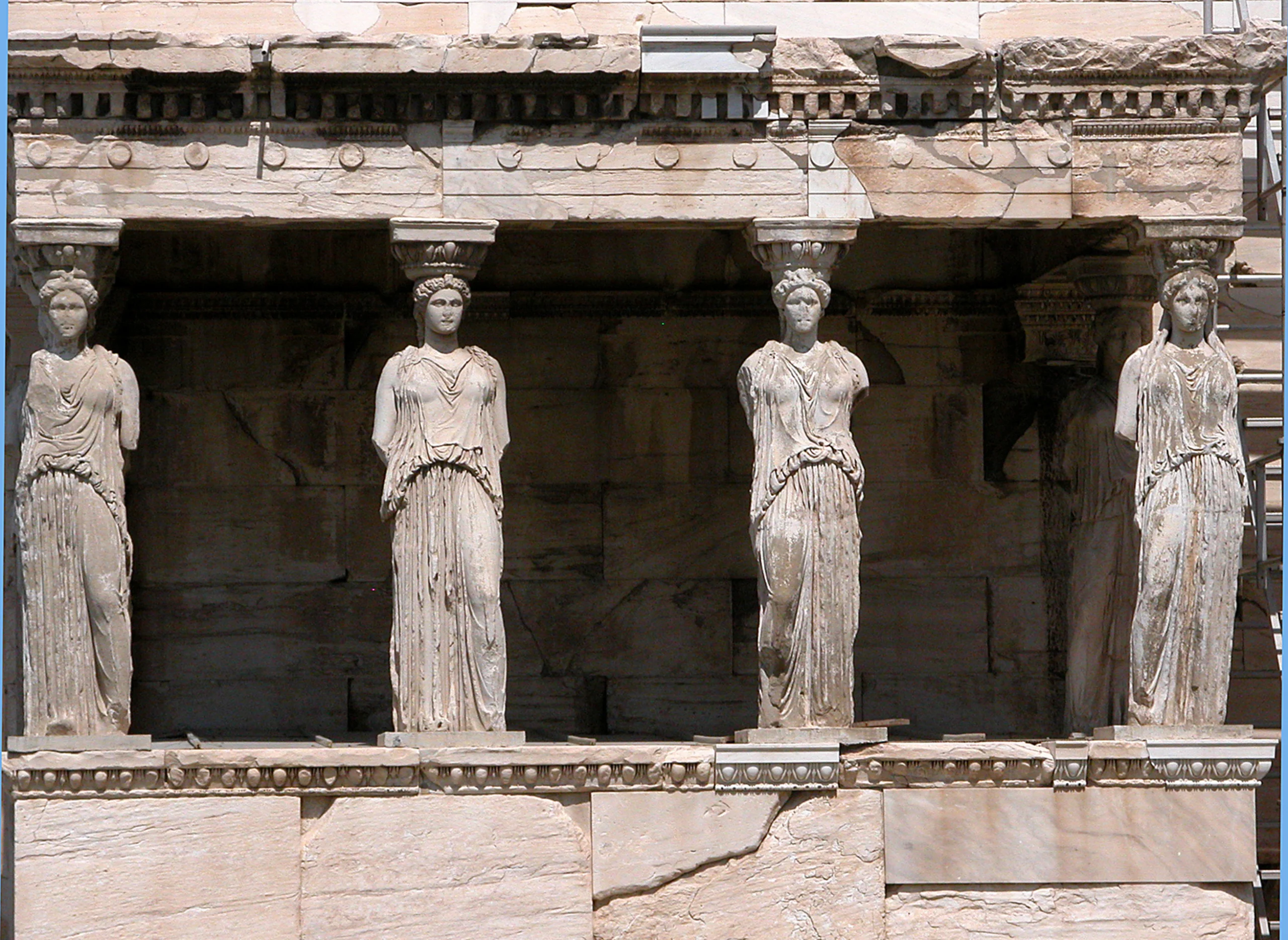 Porch of Caryatid, Athens parthenon.
