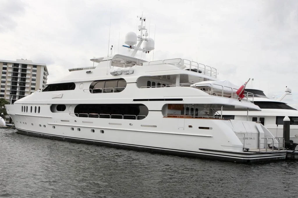 exterior of superyacht Privacy