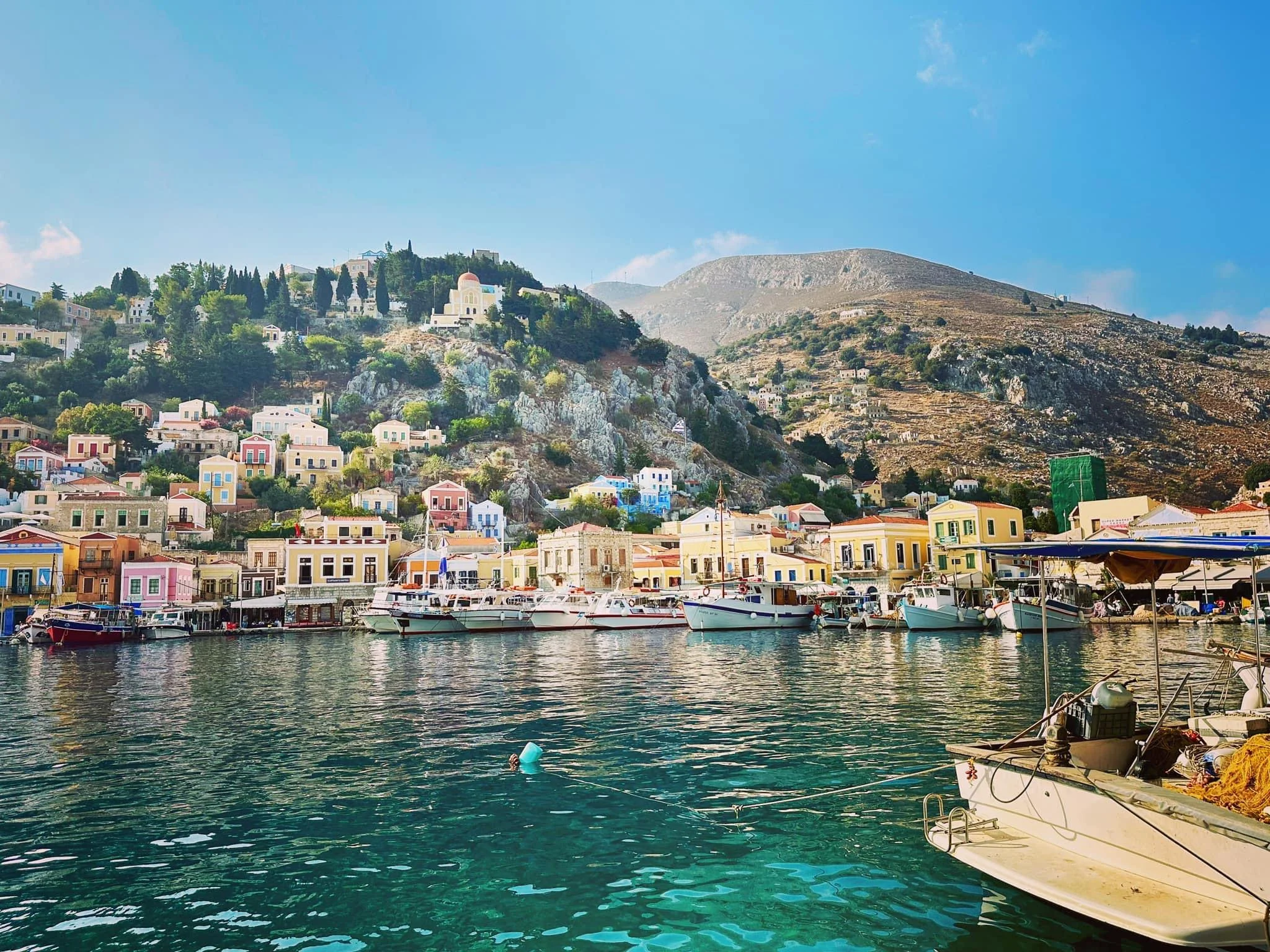 Greek Islands, Symi Harbour.