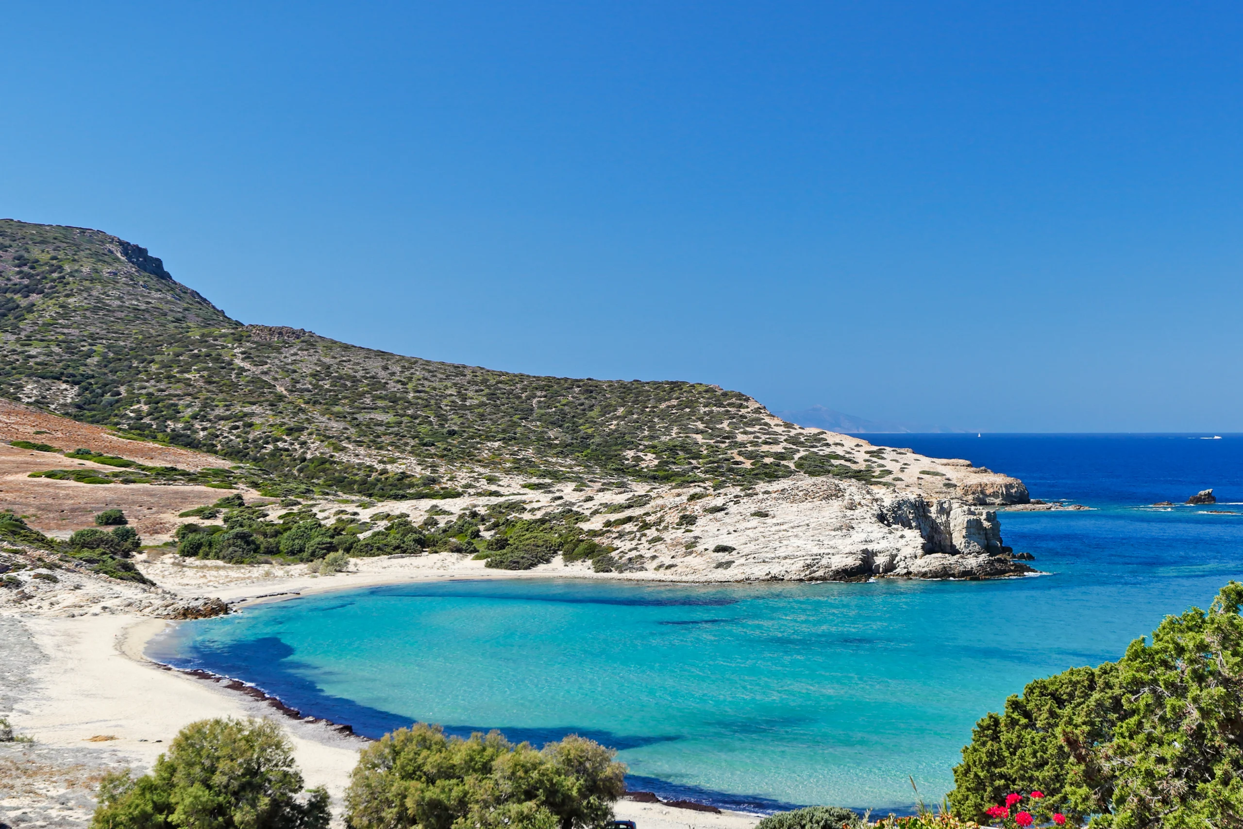 Livadia beach of Antiparos, Greece.