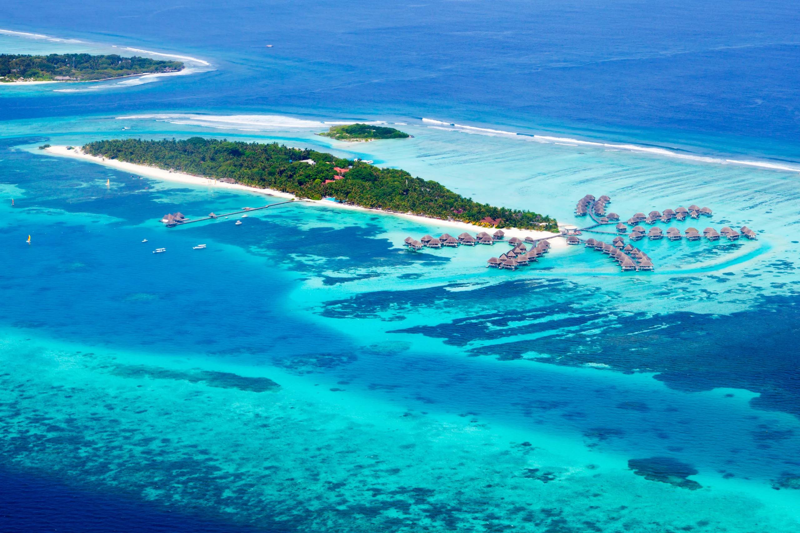 The panorama(bird-view) of Kani island in Maldives