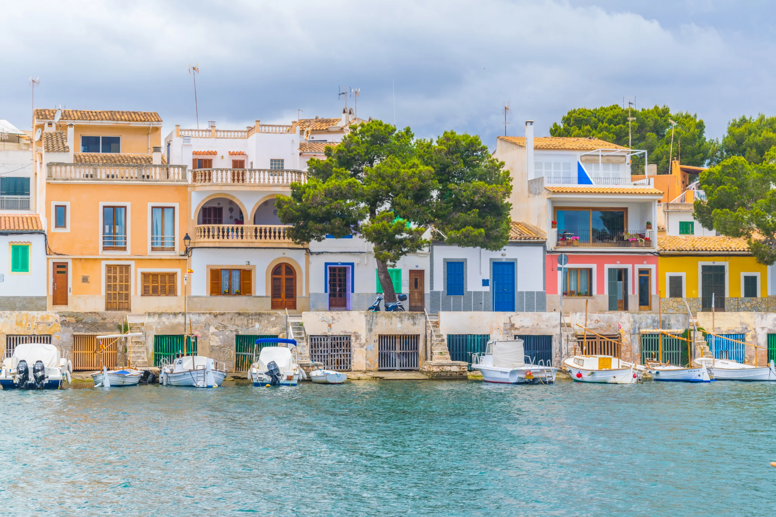 Portocolom town on Mallorca, Spain.
