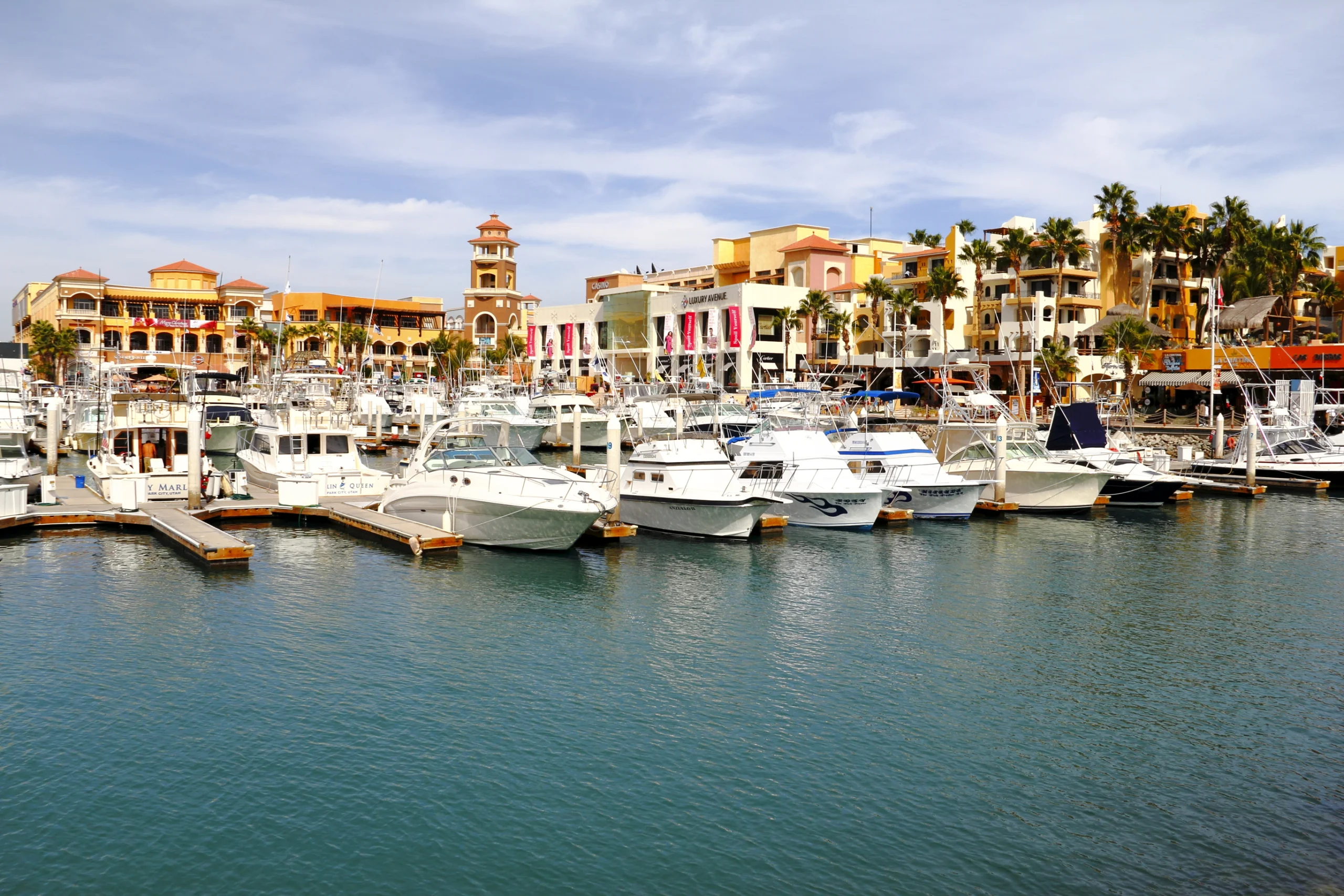 Yachts in Cabo san lucas port, baja california, mexico.