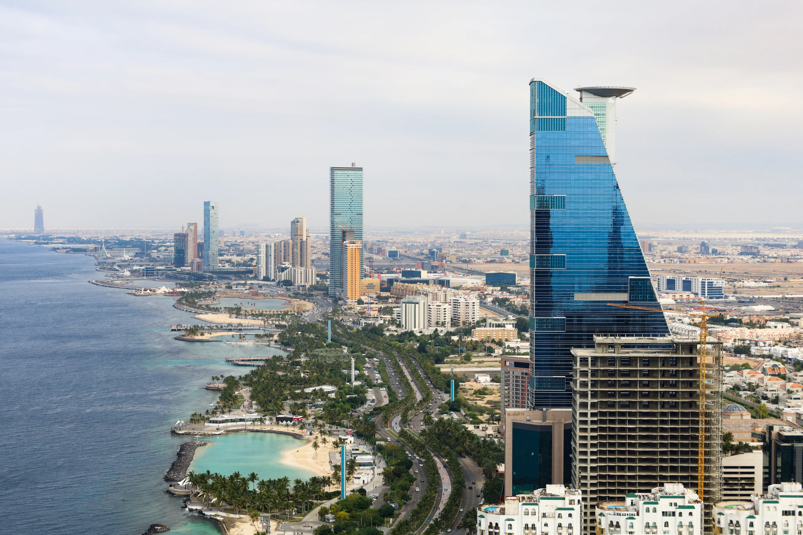 Jeddah, Saudi Arabia - cityescape - a beautiful view of jeddah city from top.