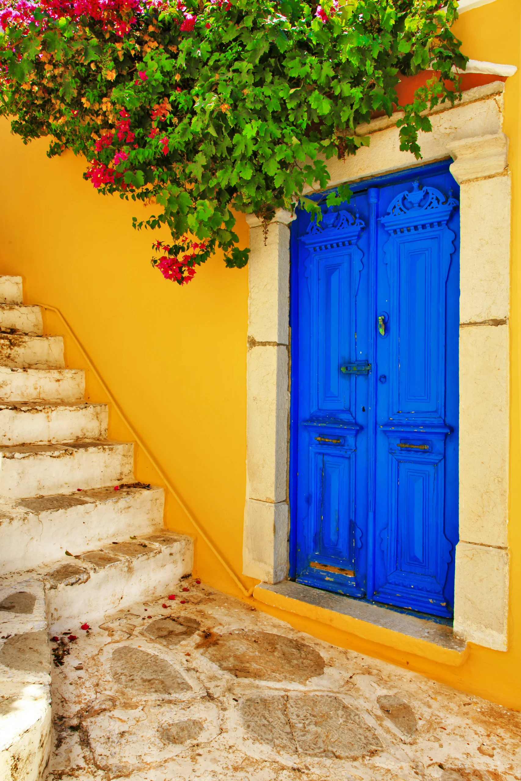 Colorful Symi island, Dodecanes, Greece.