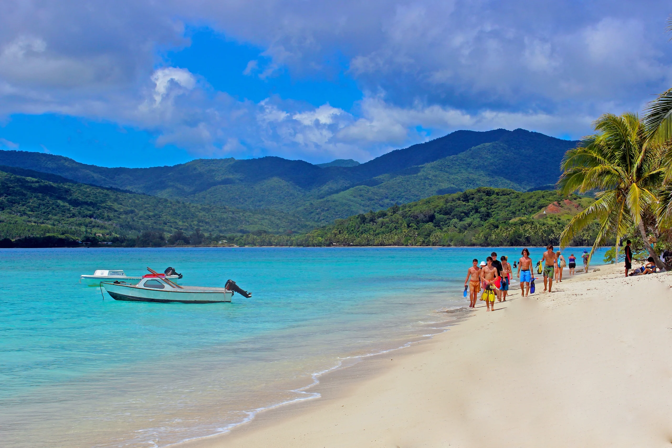 ropical beach in Mystery island, Vanuatu, Micronesia