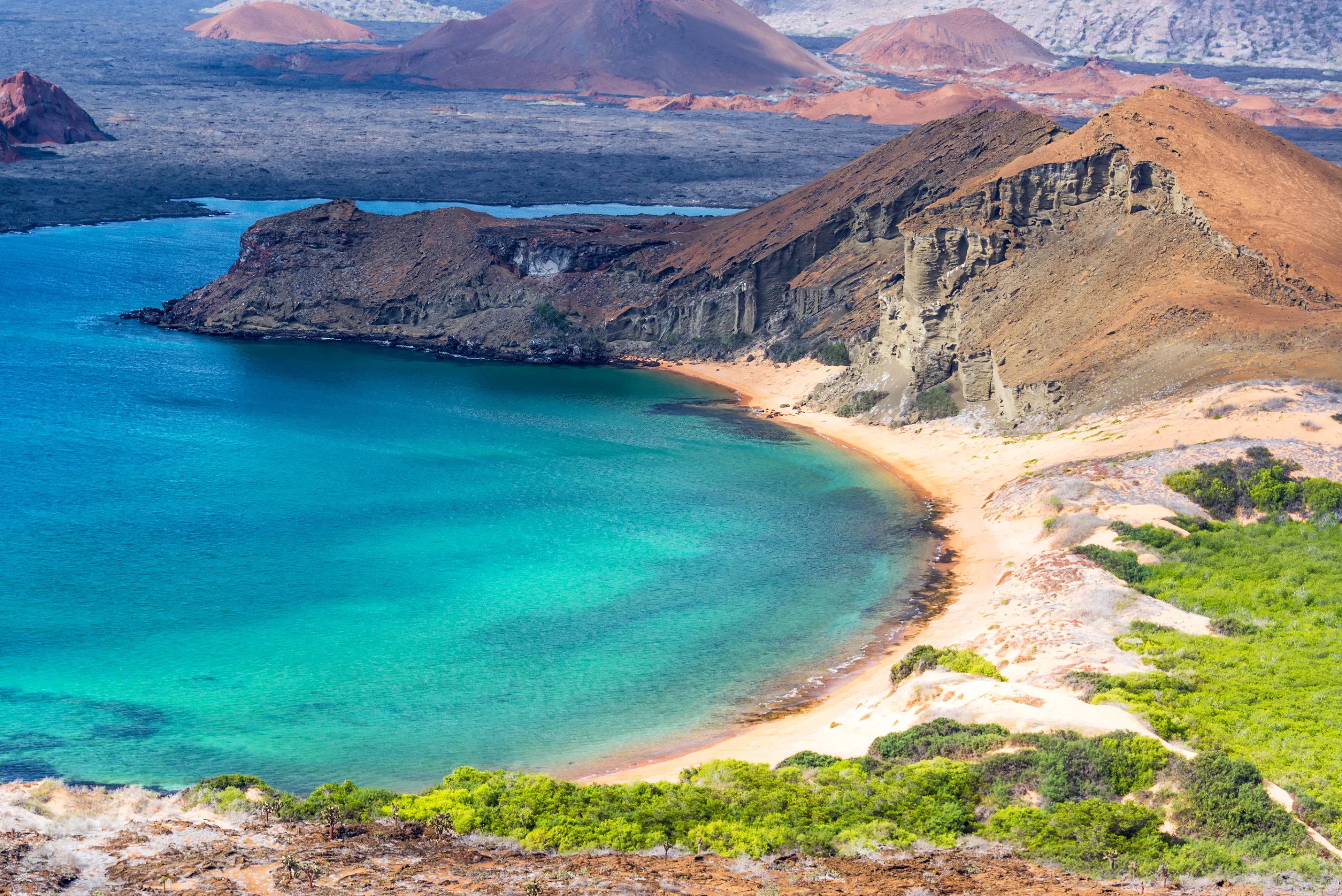 Beautiful Coast View in Galapagos.